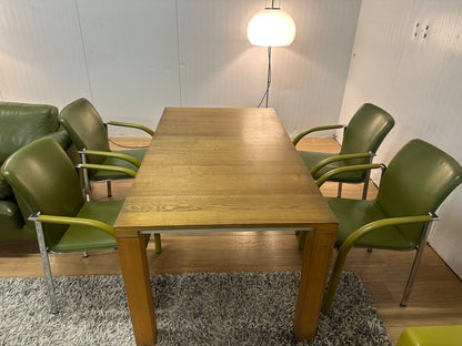 Complete Leolux Set Groen | Bank, Tafel, Stoelen & Fauteuils