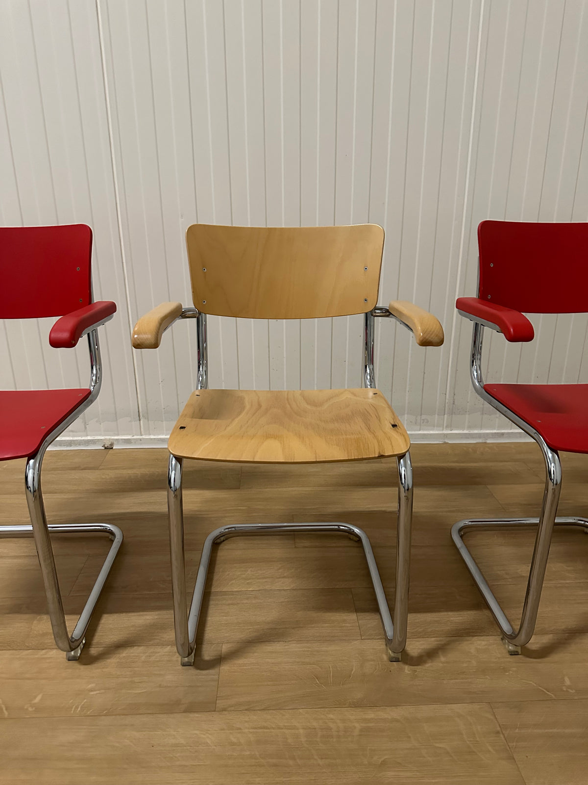 ZGAN 4x Thonet s 43 f stoelen