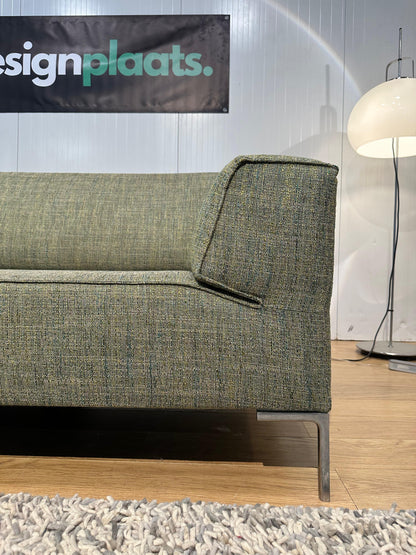 Geherstoffeerde Groen Gemêleerde Bloq 3-zits – 232 cm