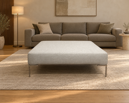 NIEUW GESTOFFEERD B&B Italia Charles XL Hocker + GARANTIE