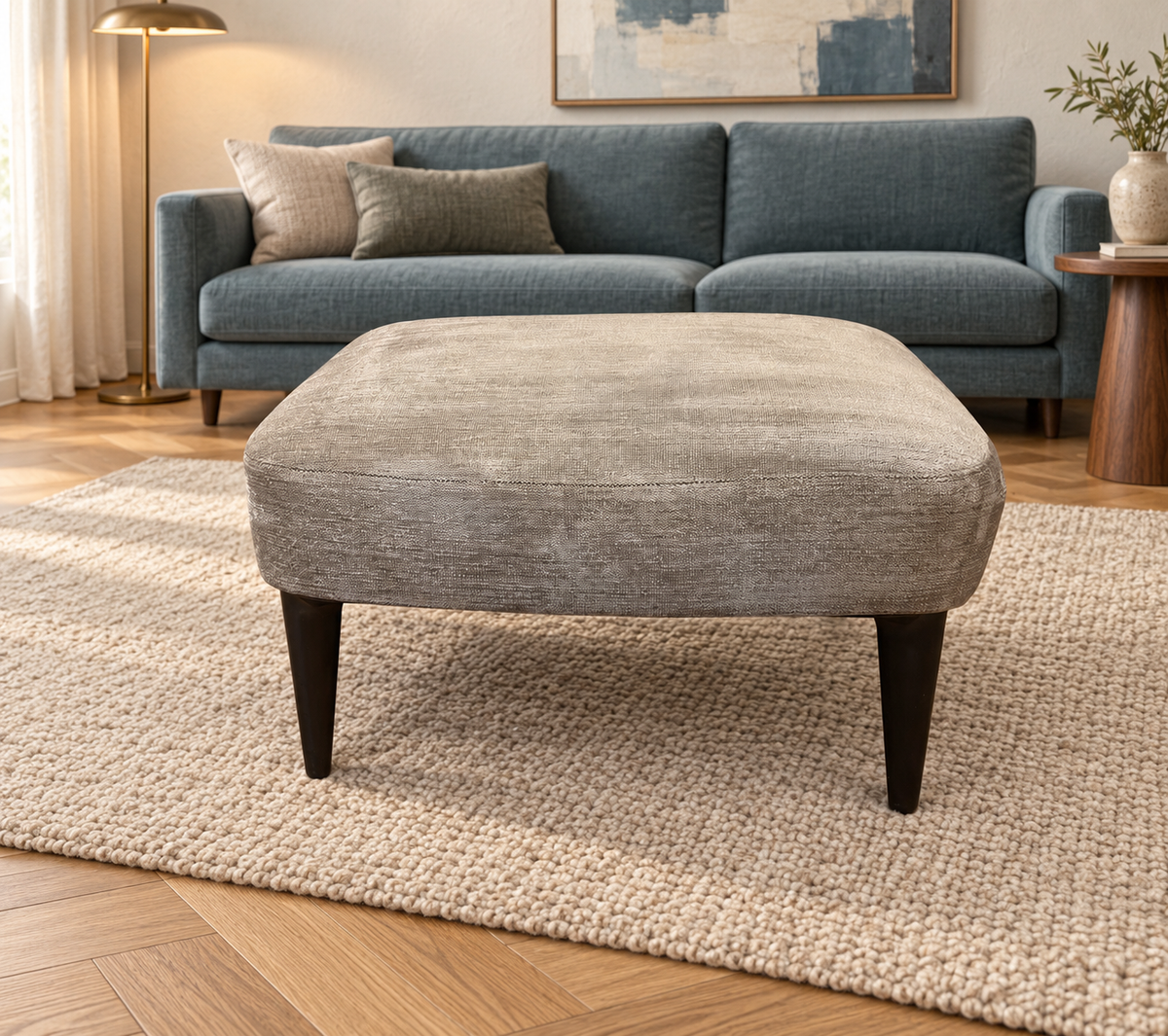 NIEUWSTAAT Minotti Aston Hocker + GARANTIE | NP €1.750