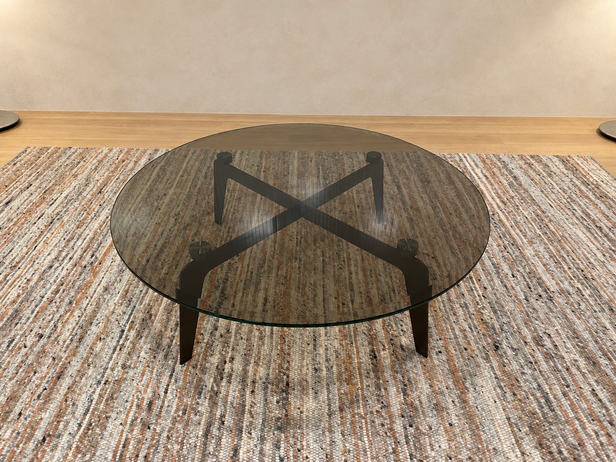 Minotti Kirk Cross Salontafel Glas | NP: €4.500