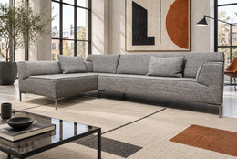 NIEUW Design on Stock Bloq Hoekbank Amaro stof + GARANTIE