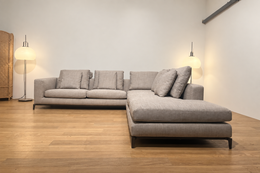 NIEUW GESTOFFEERD Minotti Andersen Hoekbank | NP €25.000