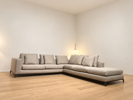NIEUW GESTOFFEERD Minotti Andersen Hoekbank | NP €25.000