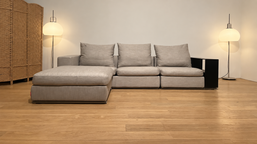 NIEUW Flexform Groundpiece Hoekbank + GARANTIE | NP €25.000