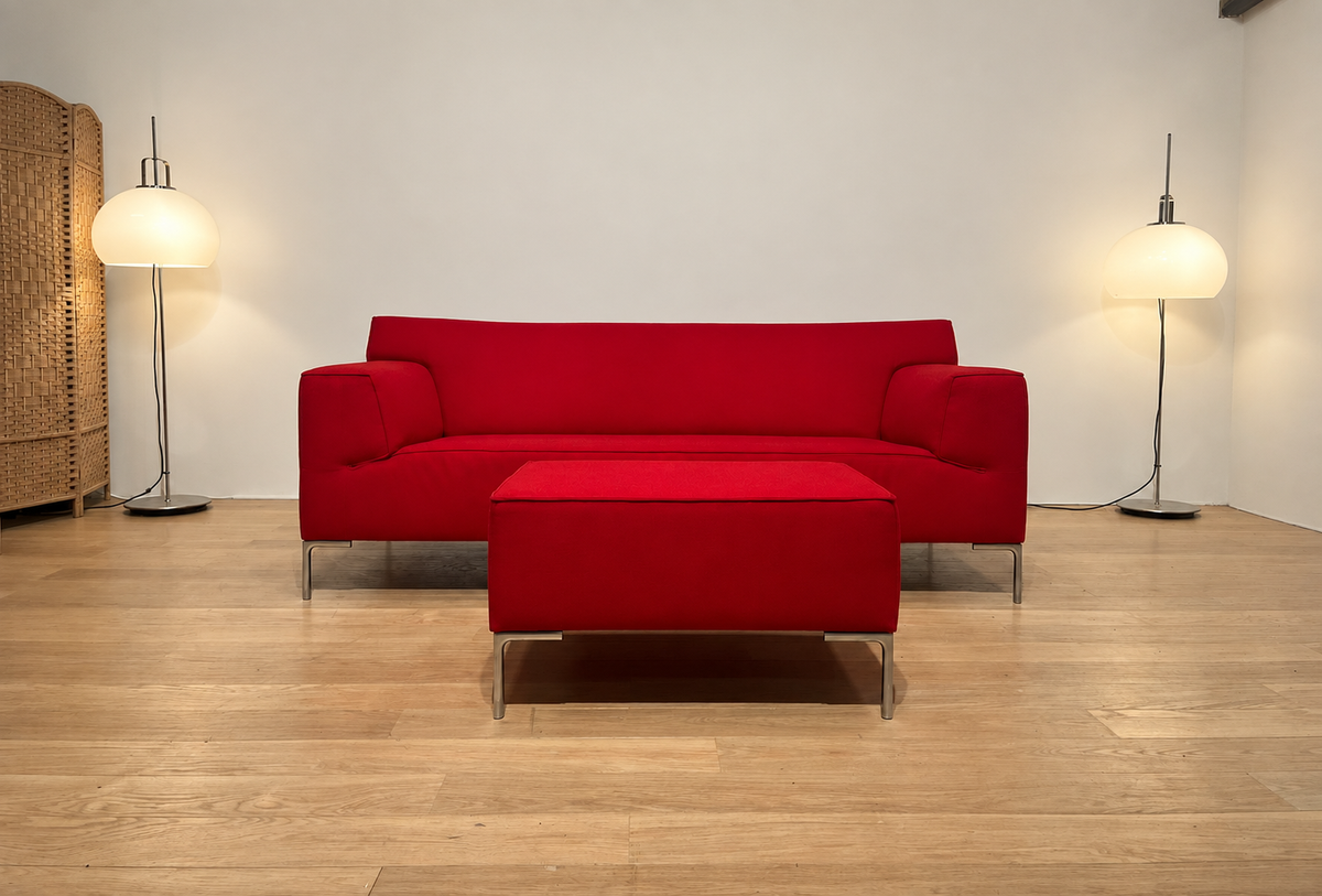 NIEUW Design on Stock Bloq Bank Ploegwol + Hocker + GARANTIE
