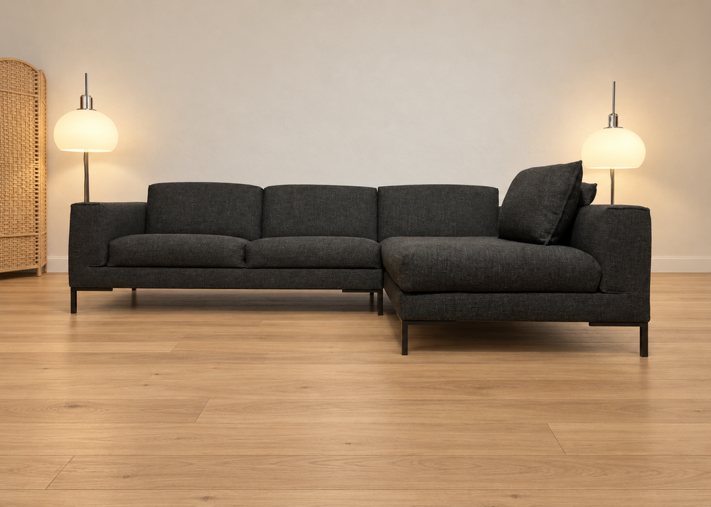 NIEUW Design on Stock Aikon Hoekbank Amaro Stof + GARANTIE