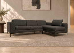 NIEUW Design on Stock Aikon Hoekbank Amaro Stof + GARANTIE