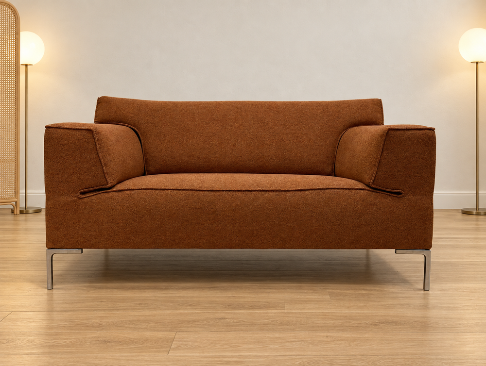 NIEUW GESTOFFEERD Design on Stock Bloq Loveseat + GARANTIE