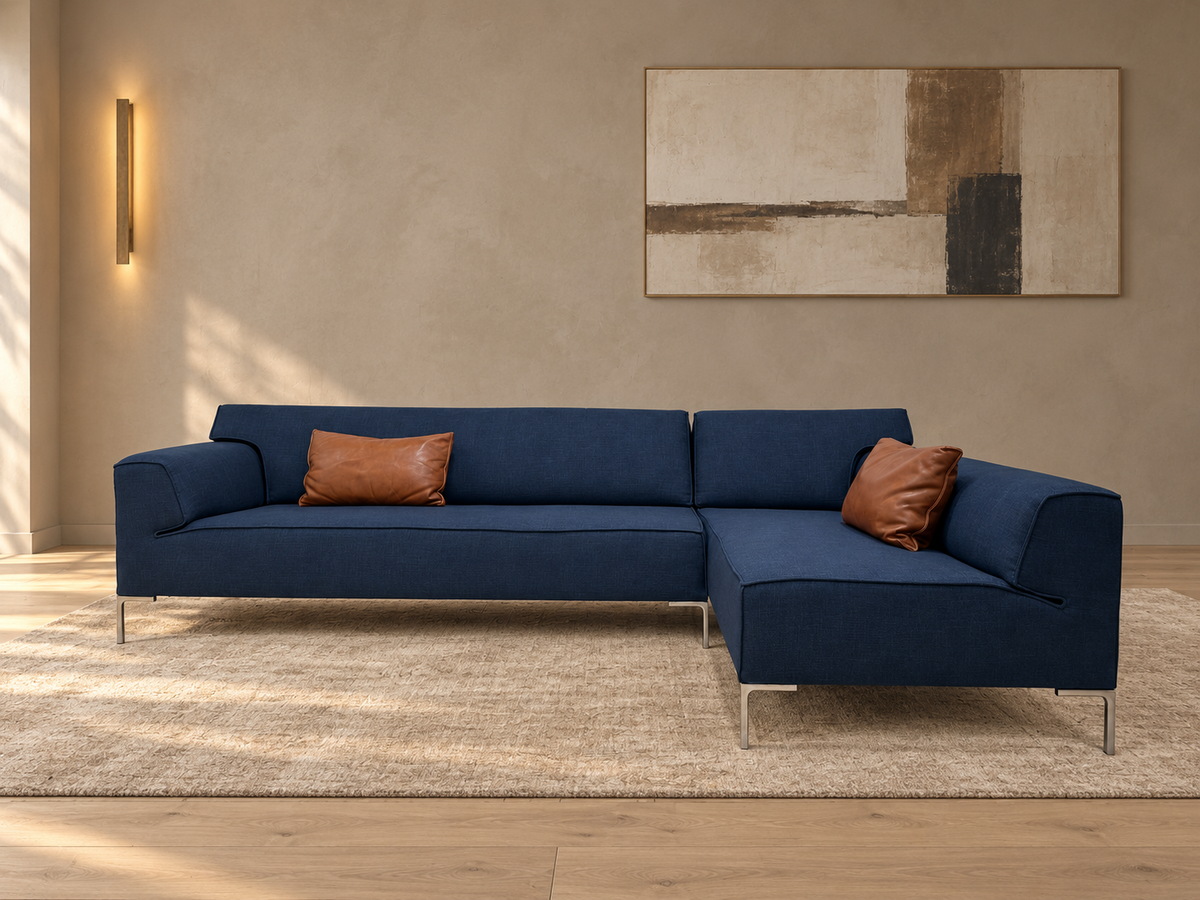 NIEUW GESTOFFEERD Design on Stock Bloq Hoekbank + GARANTIE