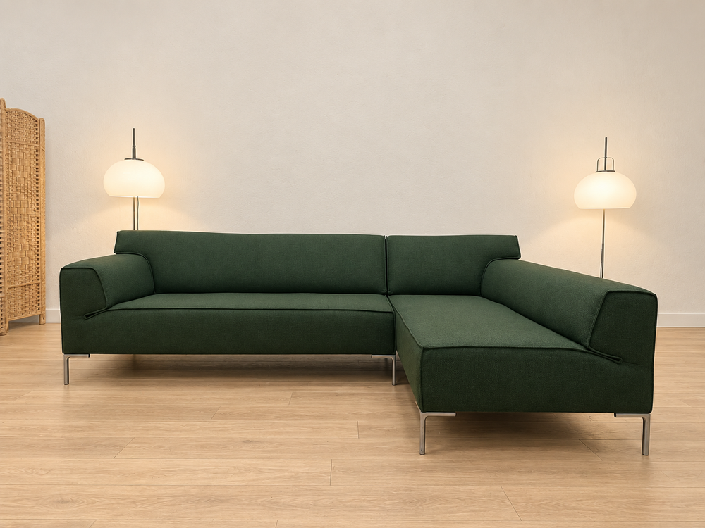 NIEUW GESTOFFEERD Design on Stock Bloq Hoekbank + GARANTIE
