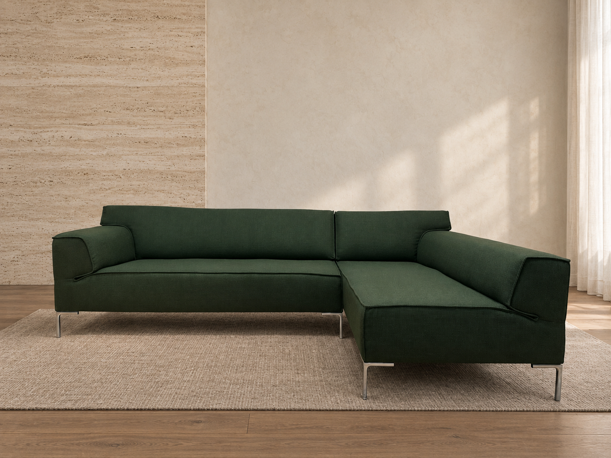 NIEUW GESTOFFEERD Design on Stock Bloq Hoekbank + GARANTIE