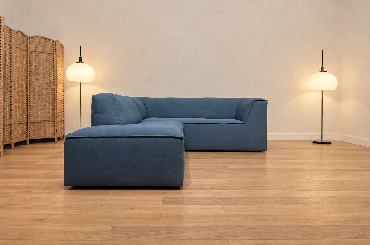 ZGAN Gelderland 6950 Hoekbank Blauw + GARANTIE | NP €7.350