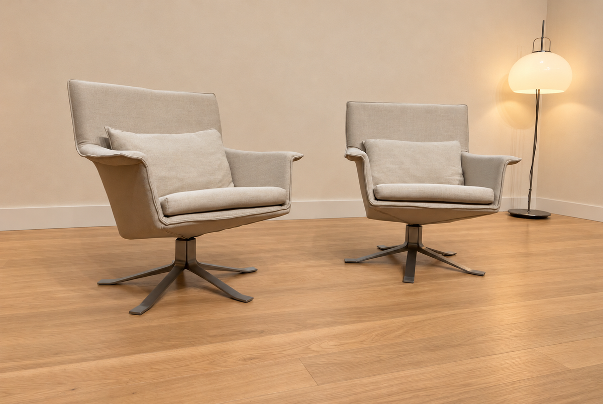ZGAN 2x Design on Stock Djenné Fauteuil Ecru + GARANTIE