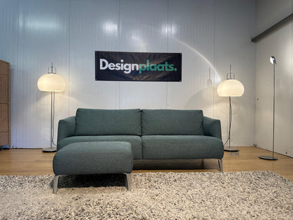 Nieuwstaat Pode Quote 3-zits Turquoise + Hocker