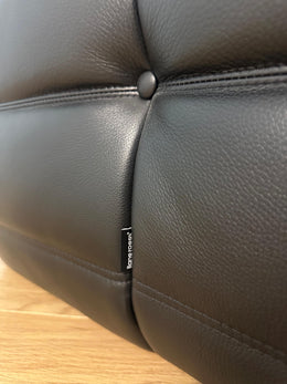 NIEUW Ligne Roset Togo Set Zwart Leer 2-Zits + 1-Zits + Poef