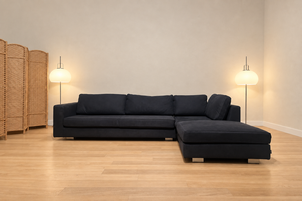 TER STOFFERING Minotti Hilton Hoekbank + GARANTIE
