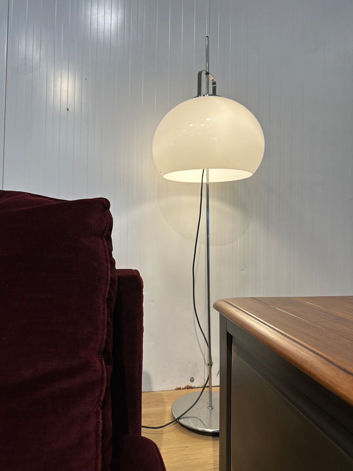 ZGAN B&B Italia Sitty Hoekbank Rood Velvet Suède