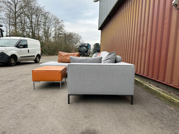 Design on Stock Aikon Lounge ~ Ploeg Wool Gray & Leather Cushions ~ Originele prijs €7.500