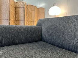 Design on stock Bloq Hoekbank met hocker - Zwart gemêleerd