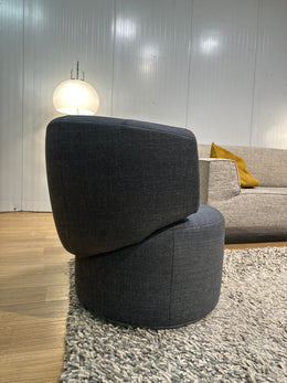 Rolf Benz 684 Draaifauteuil Jeansblauw – Nieuwstaat