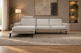 NIEUW Leolux Bellice Hoekbank Ecru + GARANTIE | NP €9.500