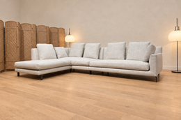 NIEUW Minotti Allen Hoekbank Ecru + GARANTIE | NP €18.500