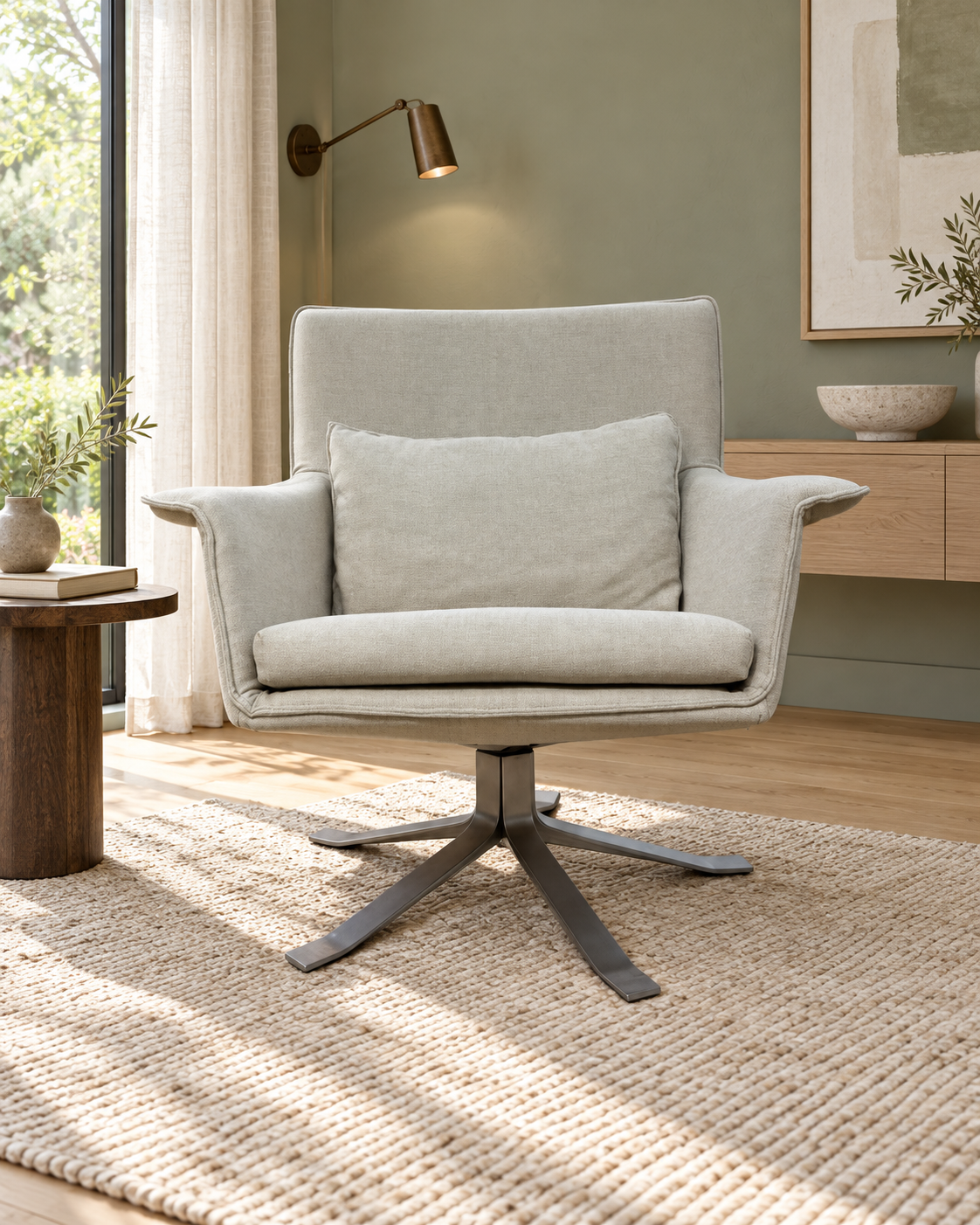 ZGAN 2x Design on Stock Djenné Fauteuil Ecru + GARANTIE