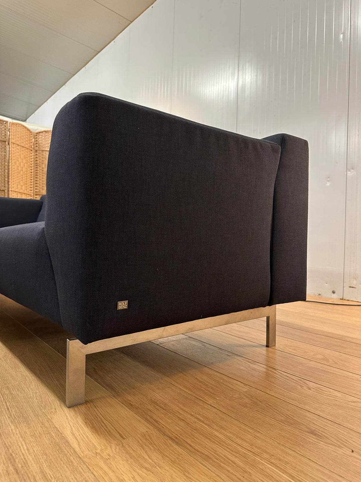 Rolf Benz Linea 3-Zitsbank met Hocker