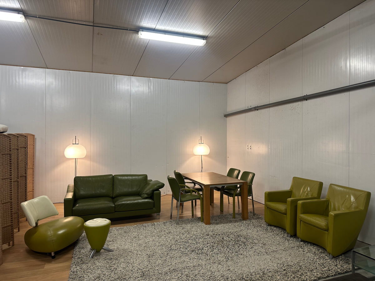 Complete Leolux Set Groen | Bank, Tafel, Stoelen & Fauteuils
