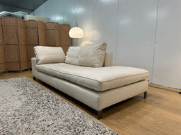 SPOTPRIJS Minotti Crèmekleurige Bank – Ter Herstoffering