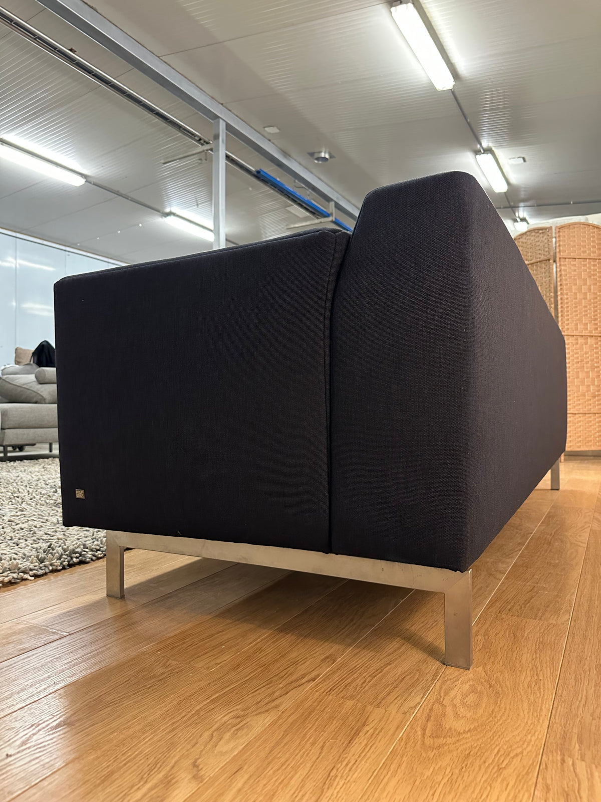 Rolf Benz Linea 3-Zitsbank met Hocker