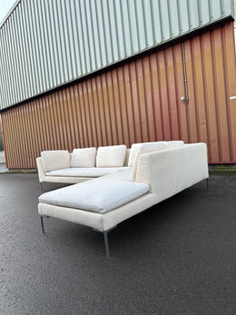 ZGAN B&B Italia Beige Hoekbank ~ Nieuwprijs €10.000