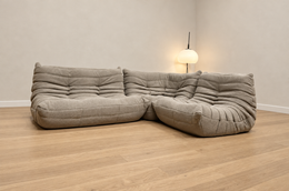 NIEUW Ligne Roset Togo 3-Delige Set Taupe + GARANTIE