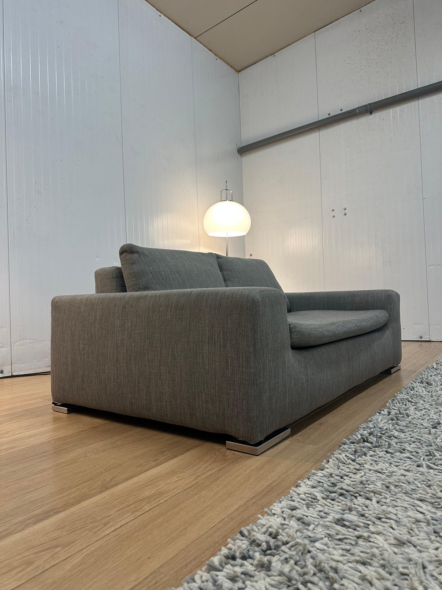 REFURBISHED Minotti Moore 2-Zits Bank Grijs - NP: €5.000