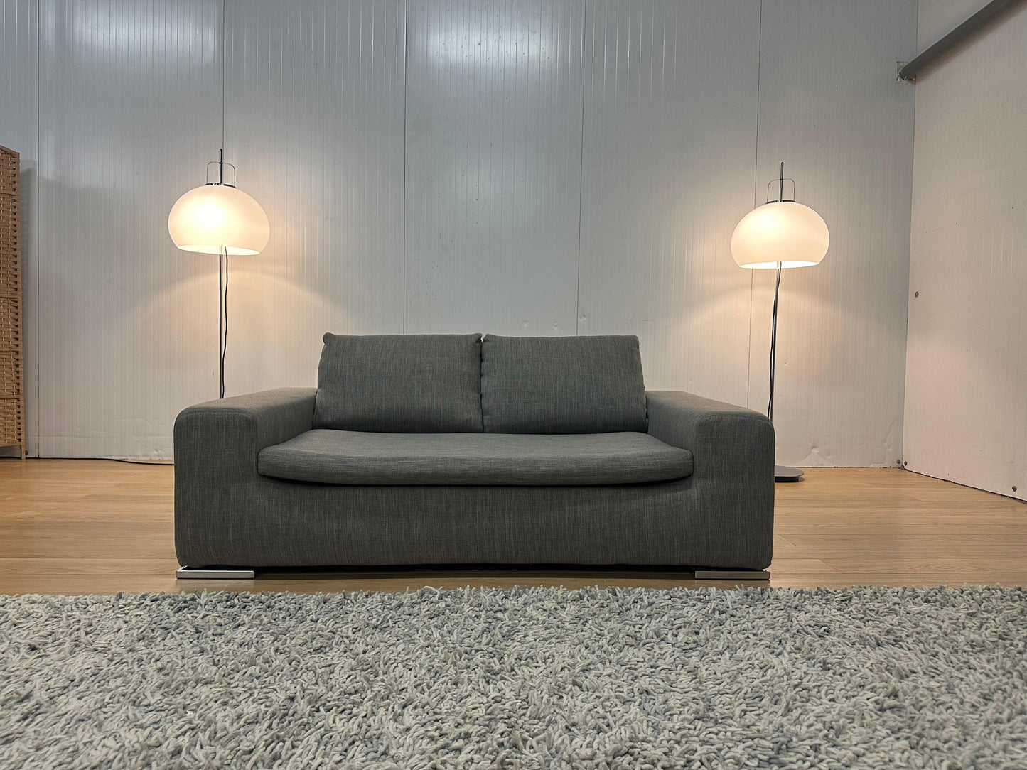 REFURBISHED Minotti Moore 2-Zits Bank Grijs - NP: €5.000