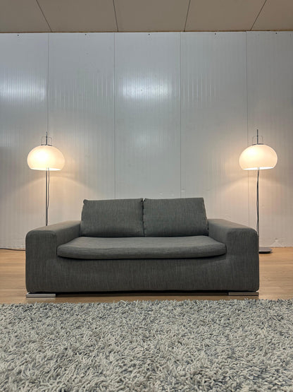 REFURBISHED Minotti Moore 2-Zits Bank Grijs - NP: €5.000
