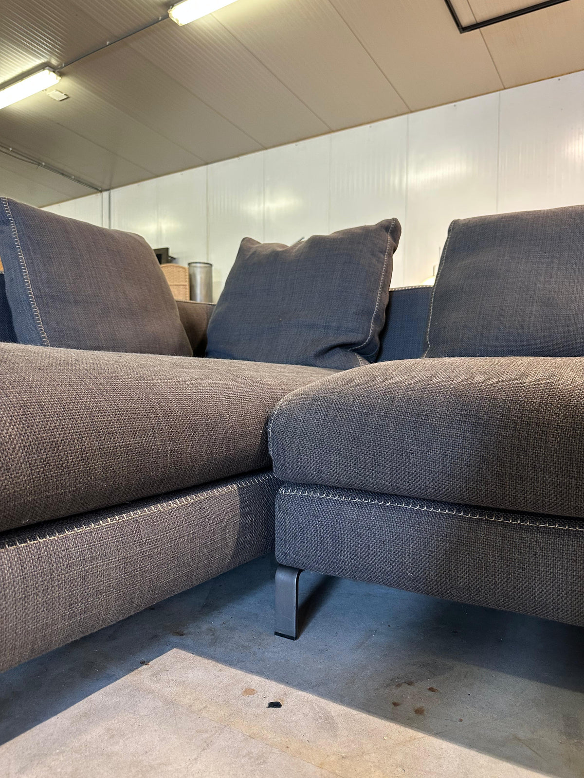 ZGAN B&B Italia Ray Hoekbank Antraciet - NP: €14.999