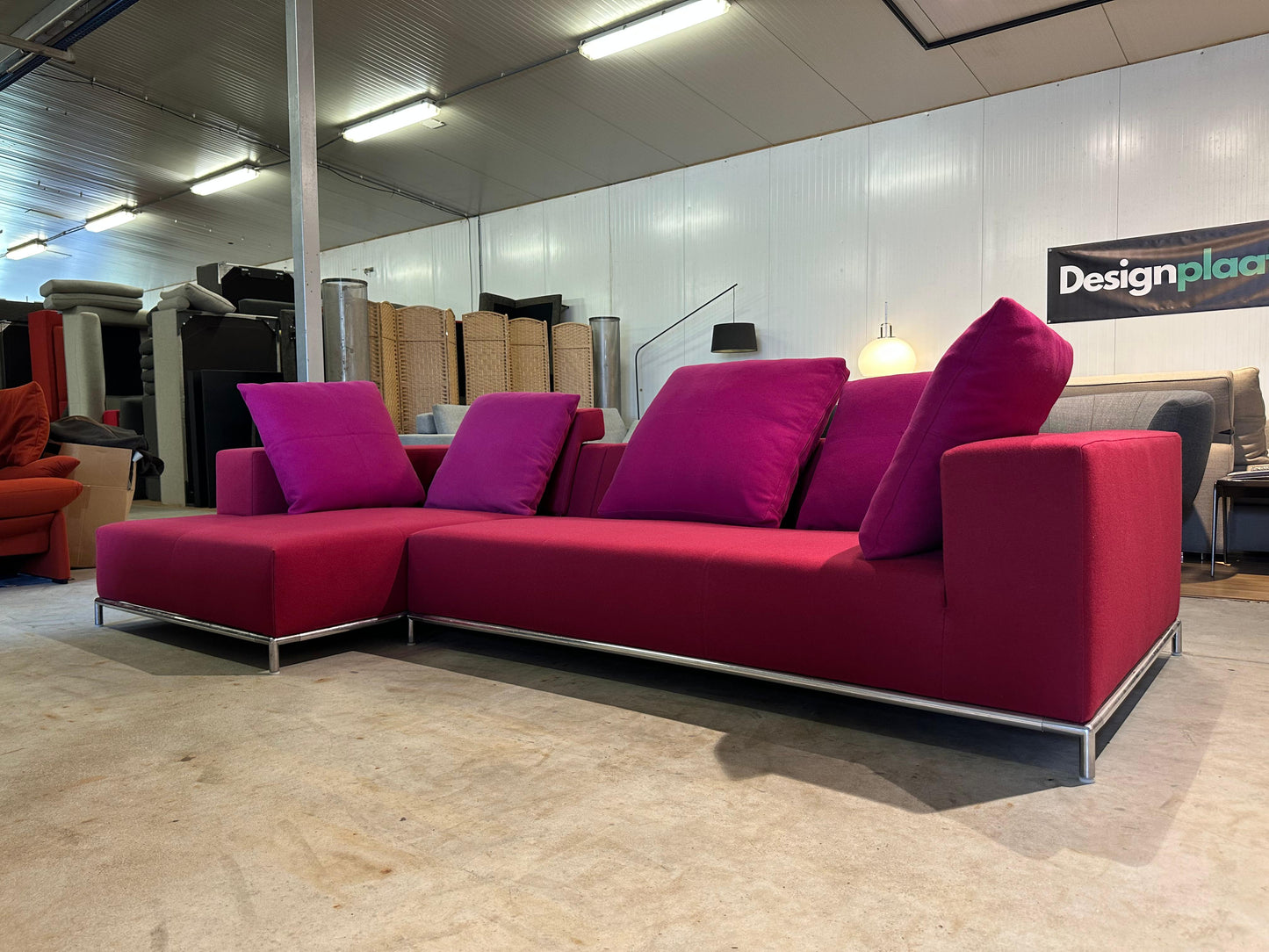 B&B Italia Fucsia Hoekbank Rood/Roze – NP: €12.999