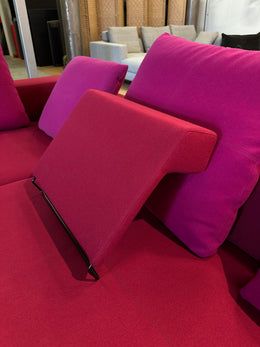 B&B Italia George Hoekbank Rood/Roze – NP: €12.999