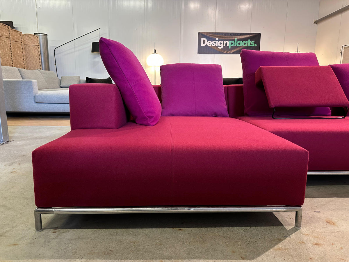 B&B Italia George Hoekbank Rood/Roze – NP: €12.999