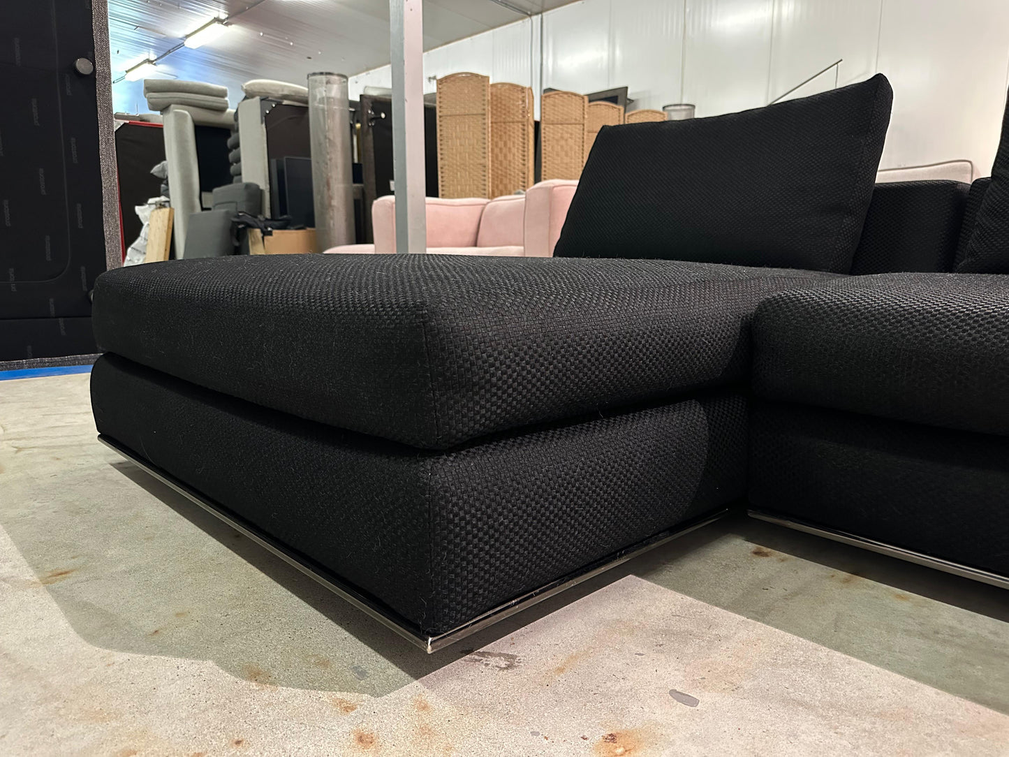 Minotti Hamilton Hoekbank Zwart – NP: €20.000