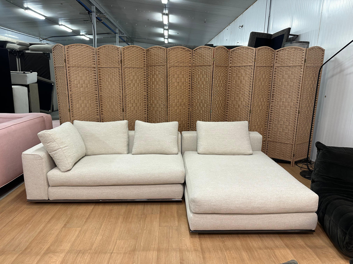 Nieuw Geherstoffeerde Minotti Hamilton Hoekbank NP: €21.000