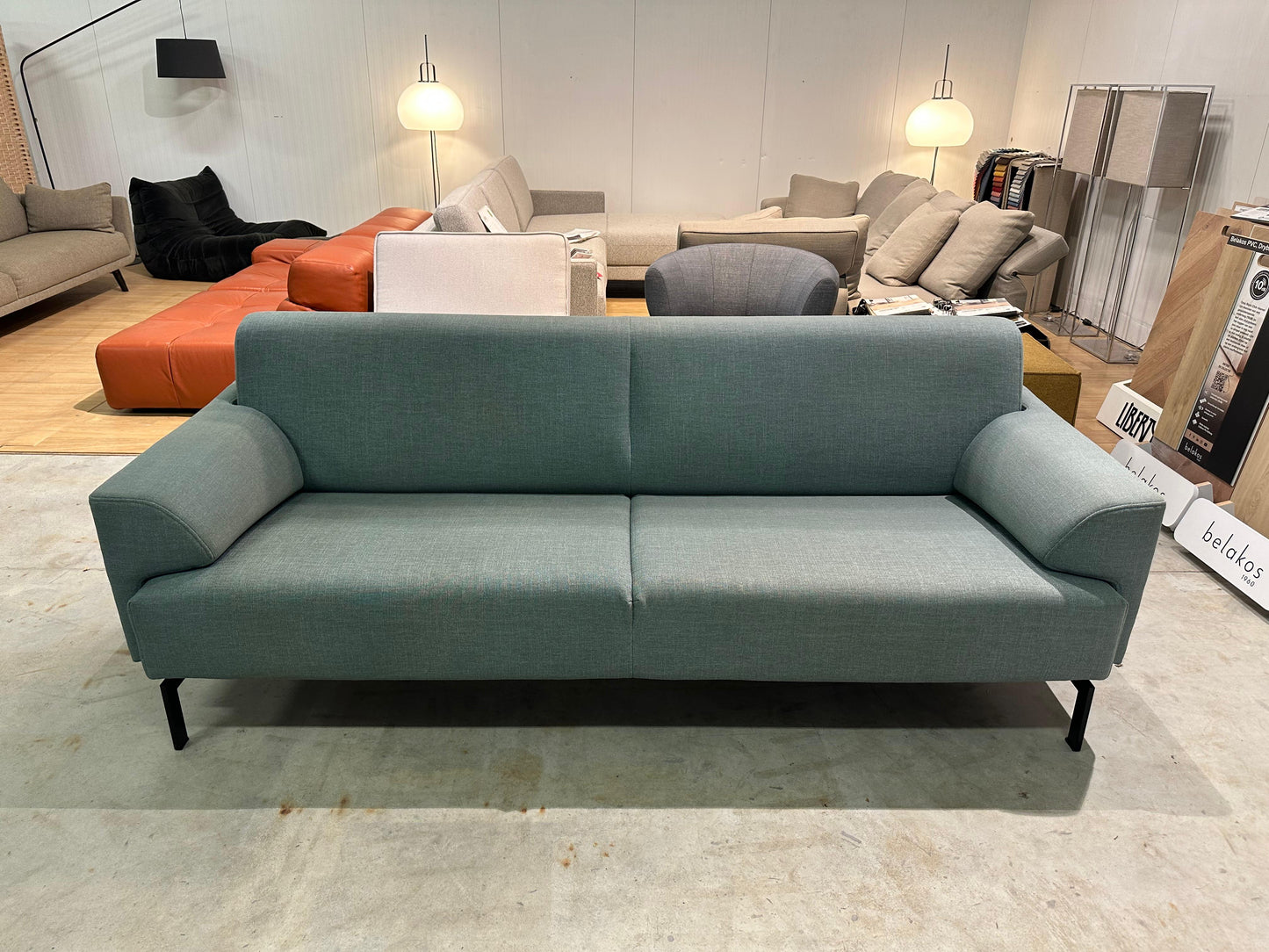 Rolf Benz 310 3-Zits Bank Turquoise – NP: €5.500