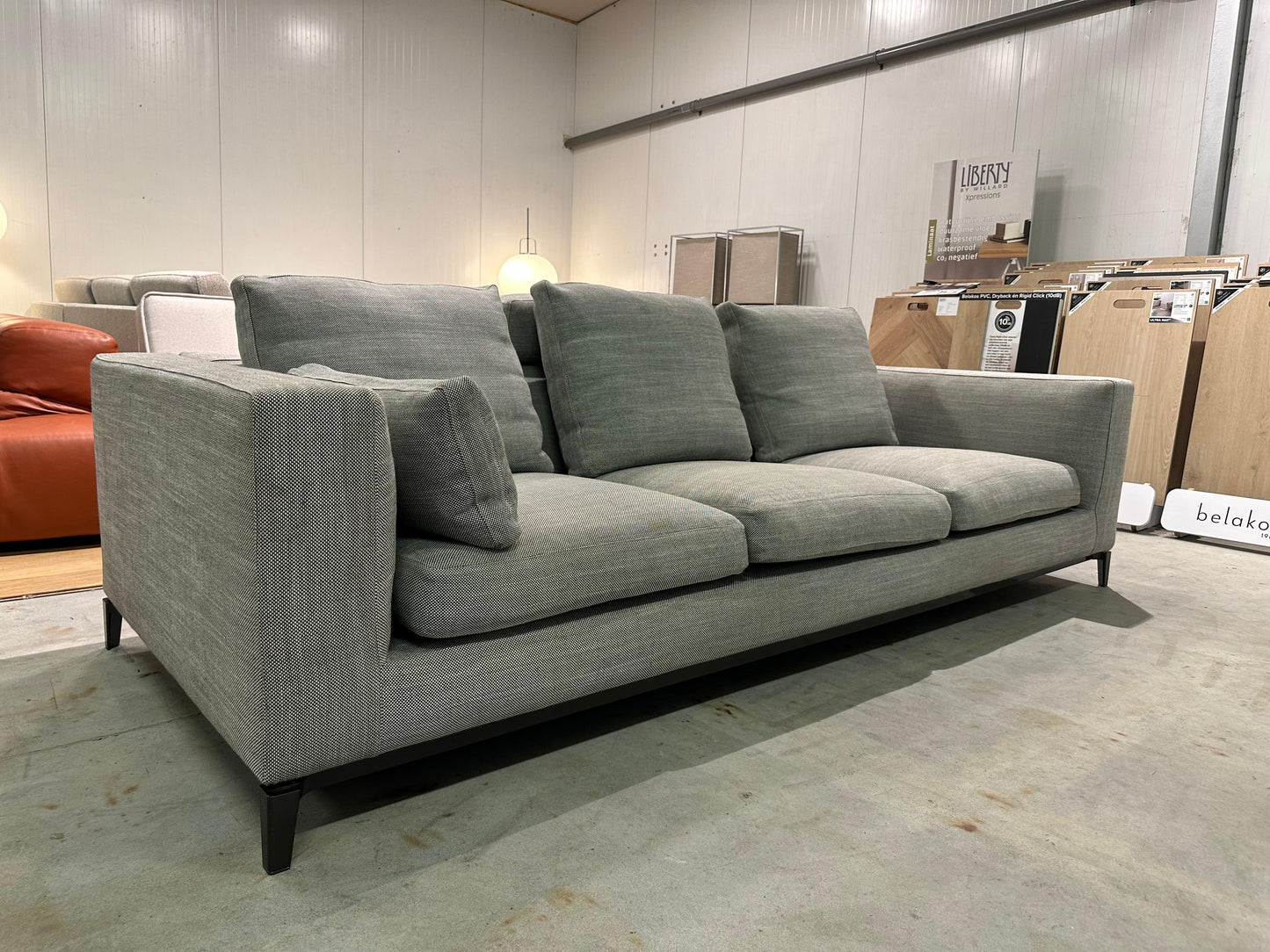 Minotti Andersen 3/4-Zits Grijs + Hoofdsteun – NP: €12.000