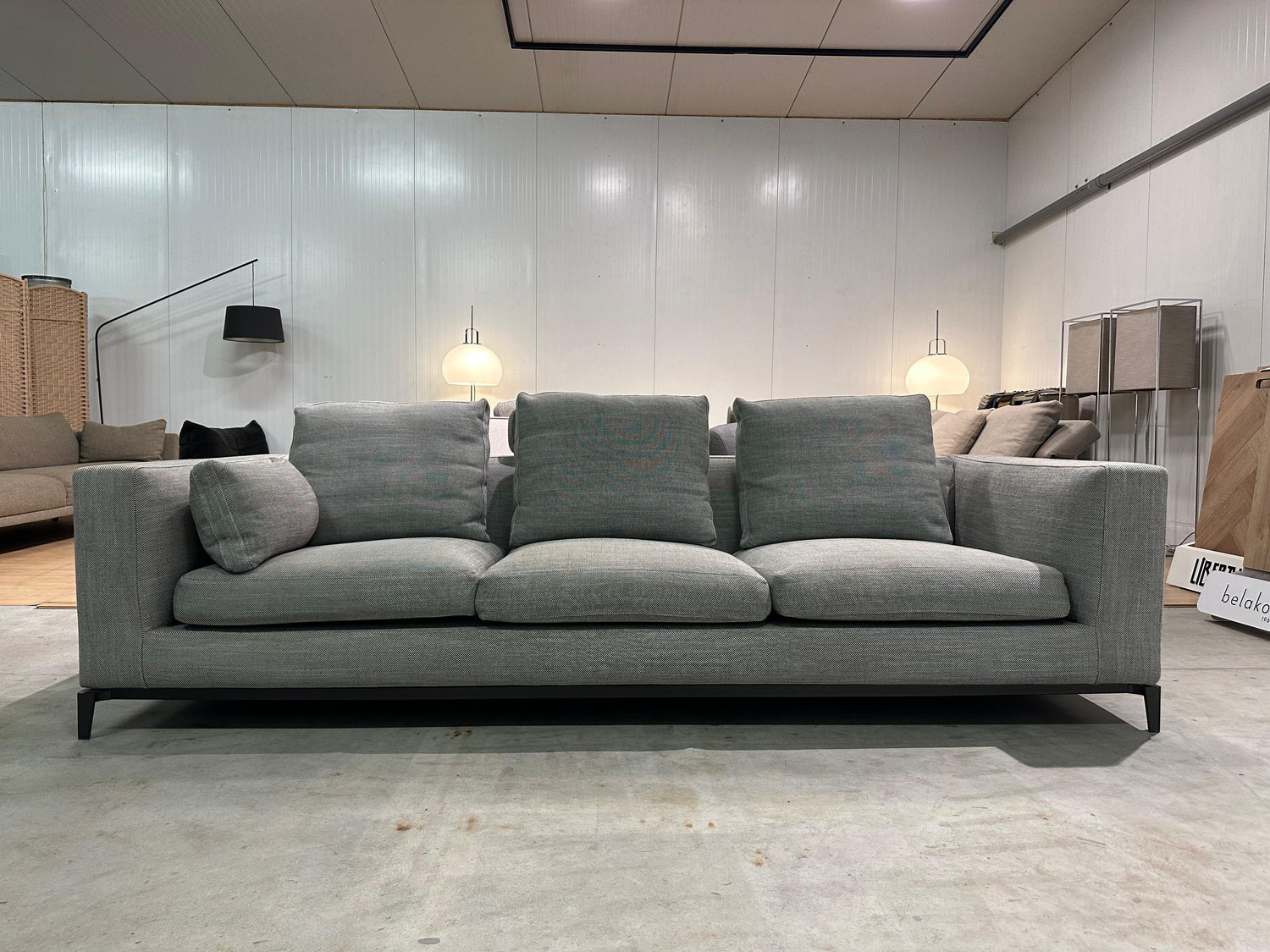 Minotti Andersen 3/4-Zits Grijs + Hoofdsteun – NP: €12.000