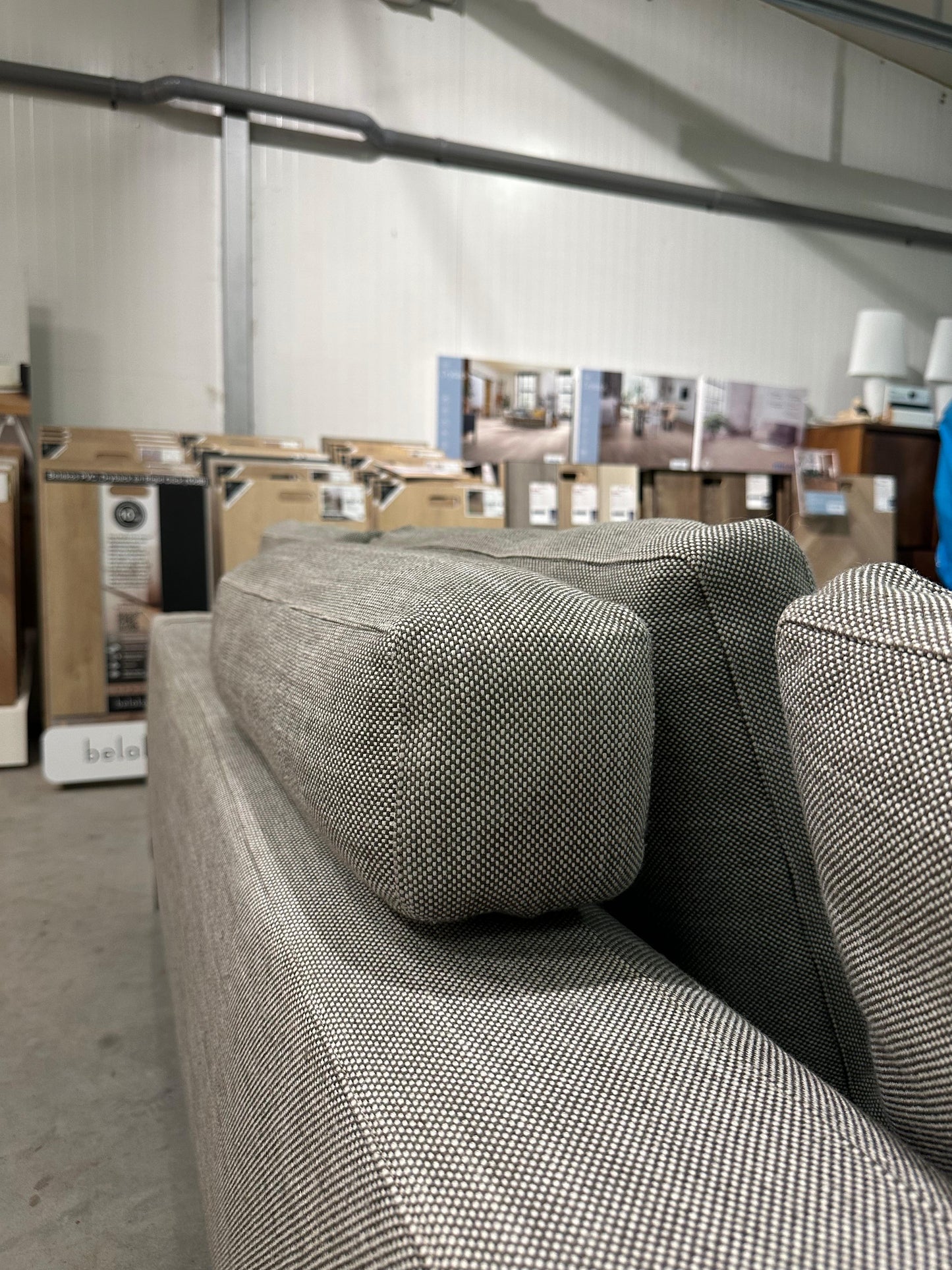 Minotti Andersen 3/4-Zits Grijs + Hoofdsteun – NP: €12.000