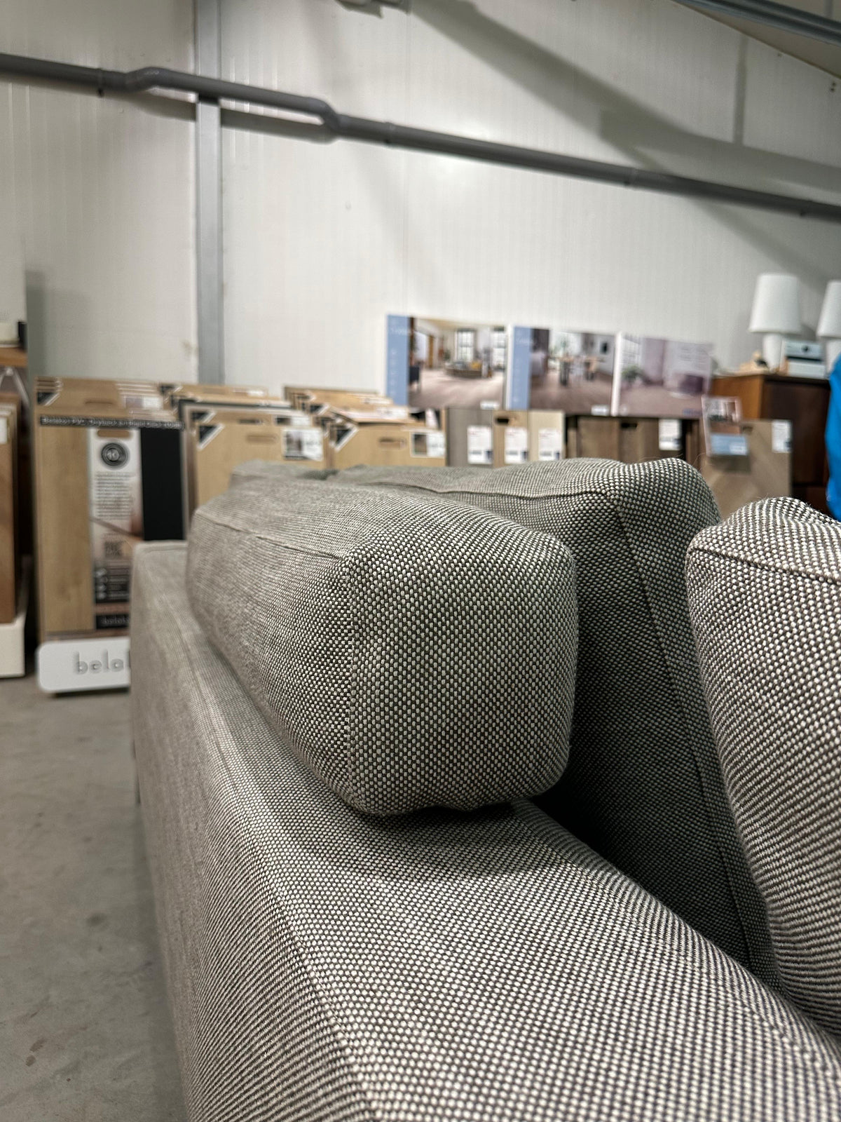 Minotti Andersen 3/4-Zits Grijs + Hoofdsteun – NP: €12.000