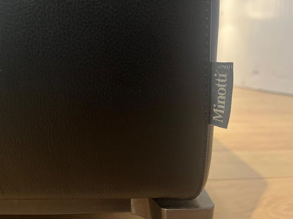 Minotti Andersen 4-Delige Zwarte Leren Hoekbank NP: 35.000